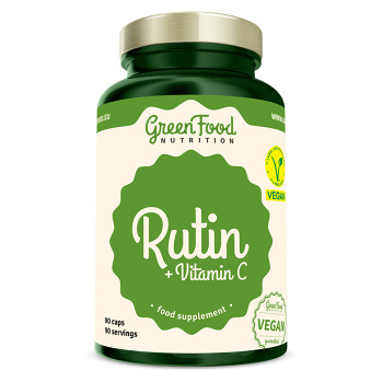 GREENFOOD NUTRITION Rutín a vitamín C 90 kapsúl (Žily a cievy) - Viaczložkové