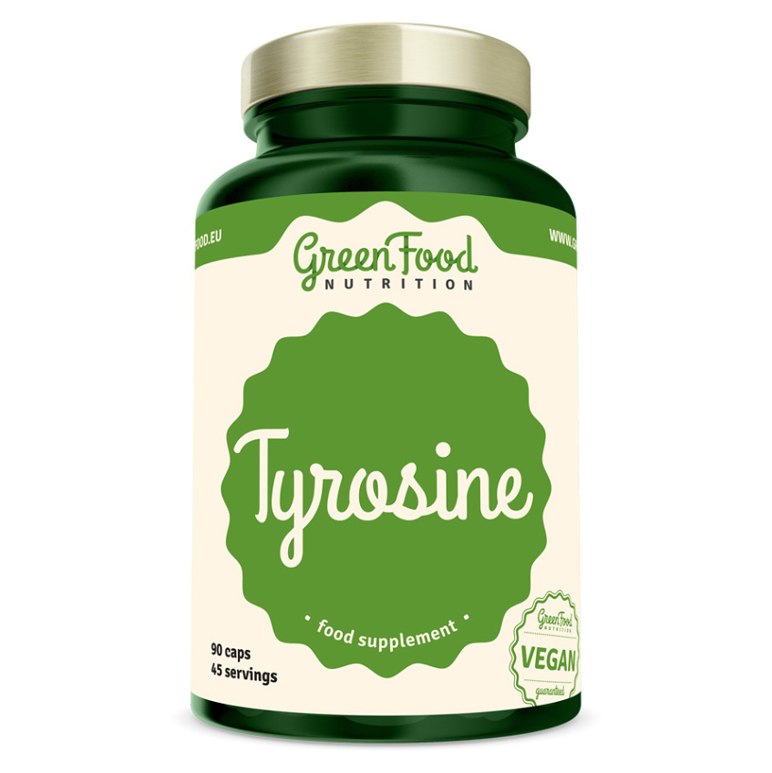 GreenFood Nutrition Tyrosine podpora správneho fungovania organizmu pre duševnú pohodu 90 cps kúpite na Mojalekaren.sk