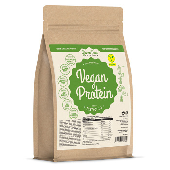 GREENFOOD NUTRITION Vegan proteín pistácie 750 g (Proteiny bez laktozy)