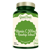 GREENFOOD NUTRITION Vitamín C 500 + extrakt zo šípok 60 kapsúl
