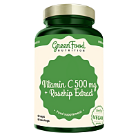 GREENFOOD NUTRITION Vitamín C 500 + extrakt zo šípok 60 kapsúl