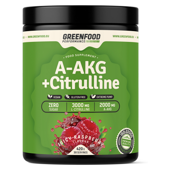 GREENFOOD NUTRITION Performance A-AKG + citrulline malate šťavnatá malina 420 g