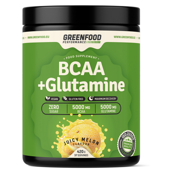 GREENFOOD NUTRITION Performance BCAA + glutamine šťavnatý melón 420 g
