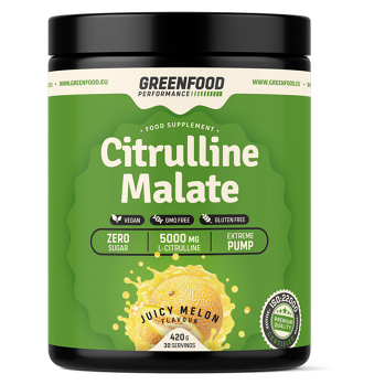 GREENFOOD NUTRITION Performance citrulline malate šťavnatý melón 420 g