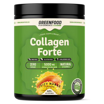 GREENFOOD NUTRITION Performance collagen forte šťavnaté mango 420 g