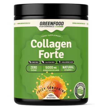 GREENFOOD NUTRITION Performance collagen forte šťavnatá mandarínka 420 g