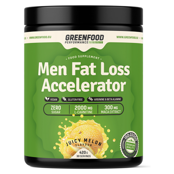 GREENFOOD NUTRITION Performance men fat loss accelerator šťavnatý melón 420 g