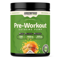 GREENFOOD NUTRITION Performance pre-workout šťavnatá mandarínka 495 g
