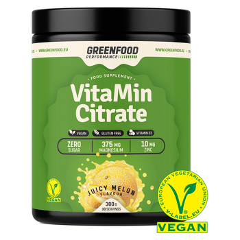 GREENFOOD NUTRITION Performance VitaMin citrate šťavnatý melón 300 g
