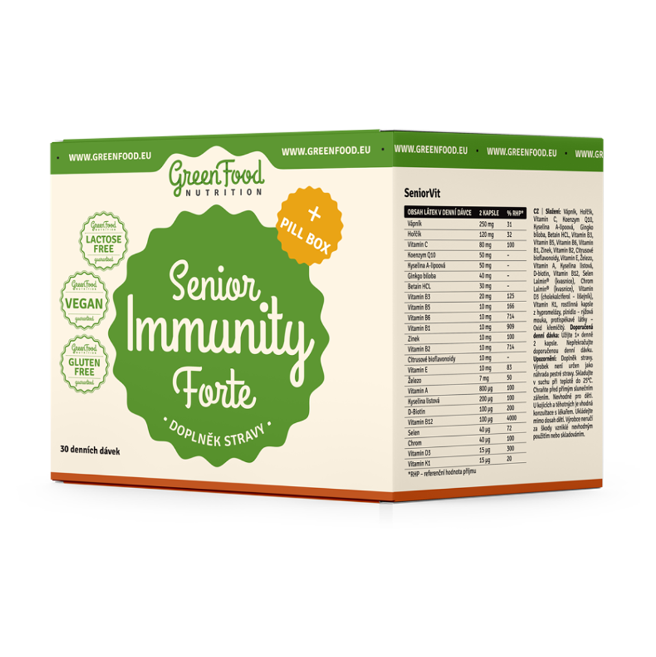 GreenFood Nutrition Senior Immunity Forte darčeková sada na posilnenie imunity kúpite na Mojalekaren.sk