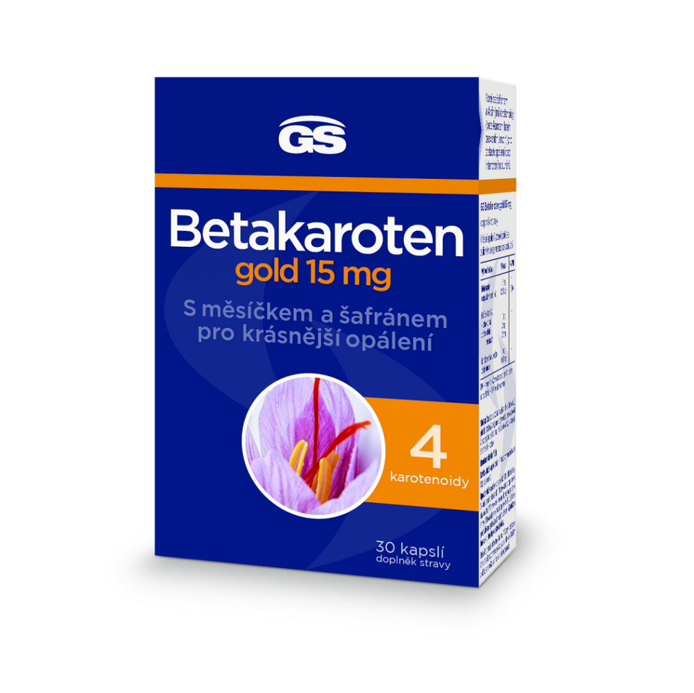 GS Betakaroten gold 15 mg kapsuly pre podporu opálenia 30 cps kúpite na Mojalekaren.sk