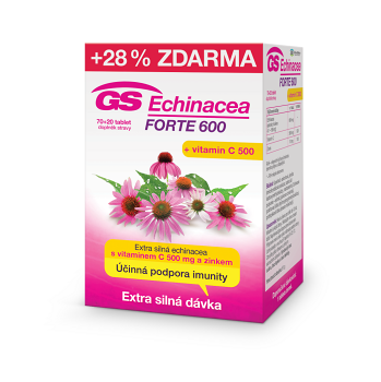 GS Echinacea forte 600 70 + 20 tabliet ZADARMO
