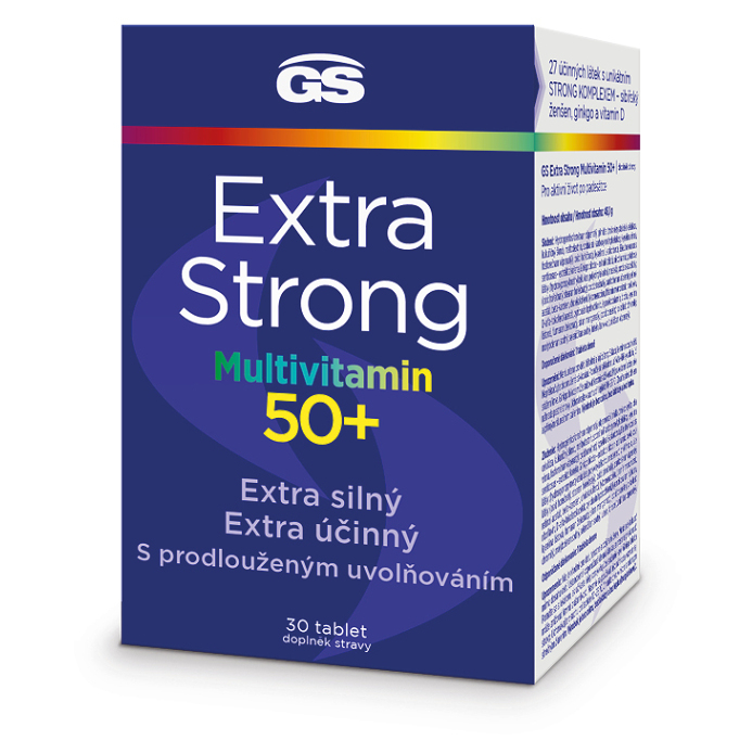 GS Extra Strong Multivitamin 50+ tablety s multivitamínovým komplexom 30 tbl kúpite na Mojalekaren.sk