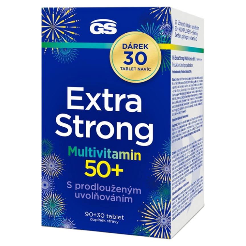 GS Extra Strong Multivitamin 50+ tablety s multivitamínovým komplexom 120 tbl kúpite na Mojalekaren.sk