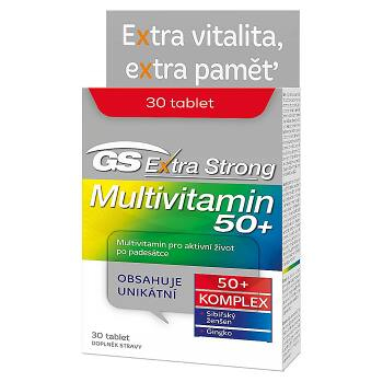 GS Extra Strong pre vek 50+ Multivitamin 30 tabliet