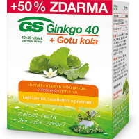 GS Ginkgo 40 + Gotu kola 40+20 tabliet GS Ginkgo 40 + Gotu kola 40+20 tabliet
