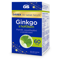 GS Ginkgo 60 mg s horčíkom 90 + 30 tabliet NAVYŠE