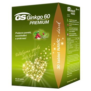 GS Ginkgo 60 premium 60 + 30 tabliet ZADARMO