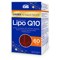 GS Koenzým lipo Q10 60 mg 60 + 10 kapsúl NAVYŠE