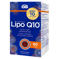GS Koenzým lipo Q10 60 mg 60 + 10 kapsúl NAVYŠE