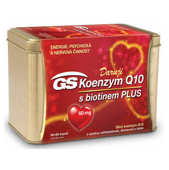 GS Koenzým Q10 60 mg Plus v plechovej krabičke 120 kapsúl