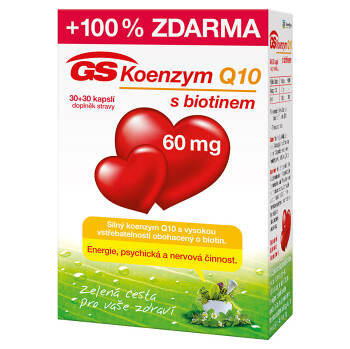 GS Koenzým Q10 60 mg 30+30 kapsúl ZADARMO