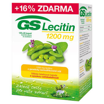 GS Lecitín 1200 mg 120+20 kapsúl ZADARMO