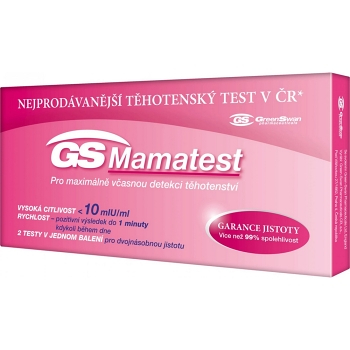 GS Mamatest tehotenský test 2 kusy (Testy gravidita, tehotenstvo)