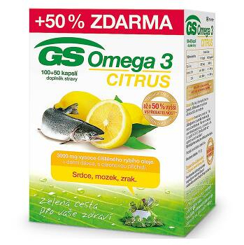 GS Omega 3 Citrus 100+50 kapsúl