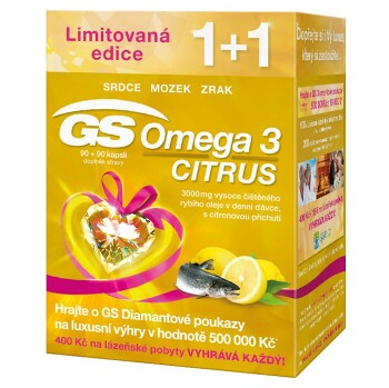 GS Omega 3 CITRUS 90+90 kapsúl darček 2017