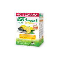GS Omega 3 Citrus + D3 100+50 kapsúl