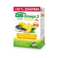 GS Omega 3 citrus + vitamín D3 60 + 30 kapsúl ZADARMO