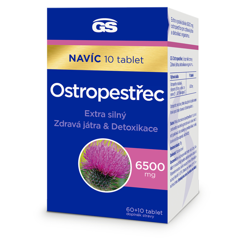 GS Pestrec 6500 mg 60 + 10 tabliet NAVYŠE kúpite na Mojalekaren.sk