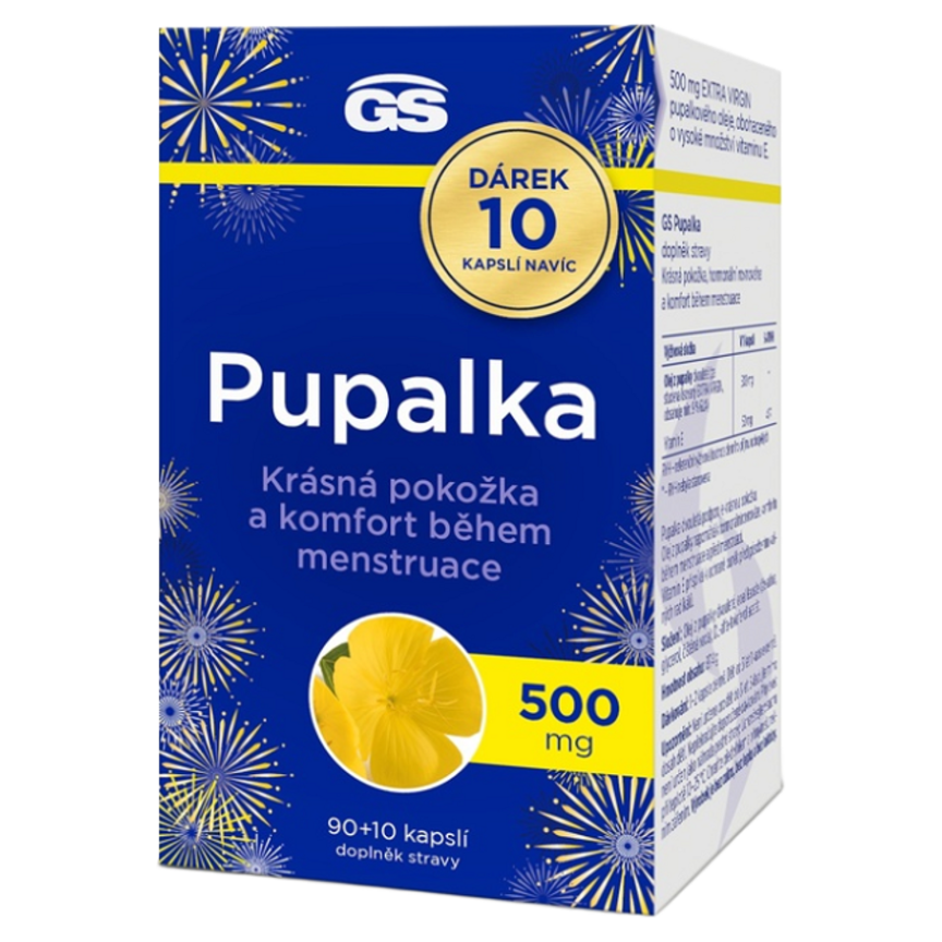 GS Pupalka Forte s vitamínom E kapsuly pre pokojnú menštruáciu 100 cps kúpite na Mojalekaren.sk
