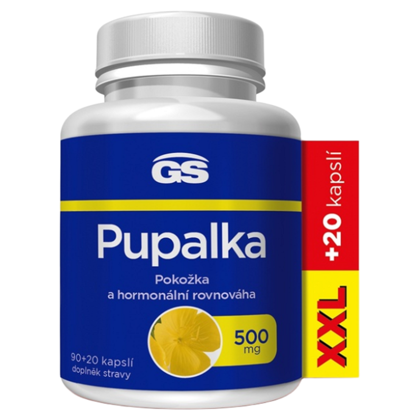GS Pupalka Forte s vitamínom E kapsuly pre pokojnú menštruáciu 110 cps