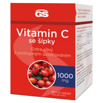 GS Vitamín C 1000 mg so šípkami 50 + 10 tabliet