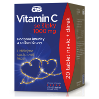 GS Vitamín C 1000 so šípkami 100 + 20 tabliet DARČEKOVÉ balenie