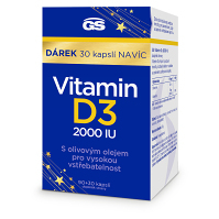 GS Vitamín D3 2000 IU 90 + 30 kapsúl NAVYŠE