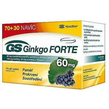 GS Ginkgo FORTE 60 mg 70+30 kapsúl ZDARMA