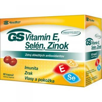 GS Vitamín E, Selén, Zinok 60 kapsúl