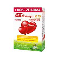 GS Koenzým Q10 s biotínom 30 mg 30+30 kapsúl ZADARMO