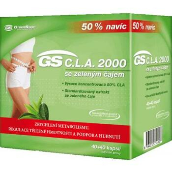 GS C.L.A. 2000 so zeleným čajom 40 + 40 kapsúl ZDARMA