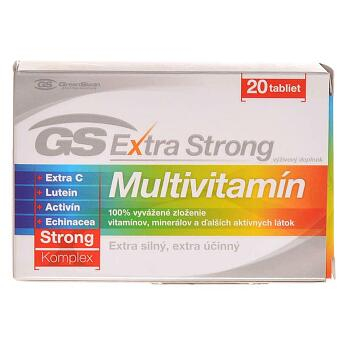 GS Extra Strong Multivitamín 20 tabliet VÝPREDAJ exp. 06. 02. 2019