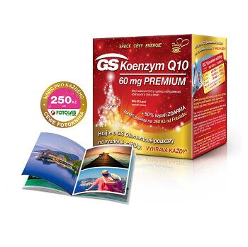 GS Koenzym Q10 60 mg Premium vianočné balenie 60+30 kapslí + DARČEK