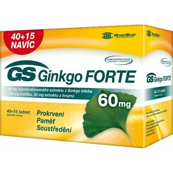 GS Ginkgo FORTE 40 + 15 kapsúl ZDARMA