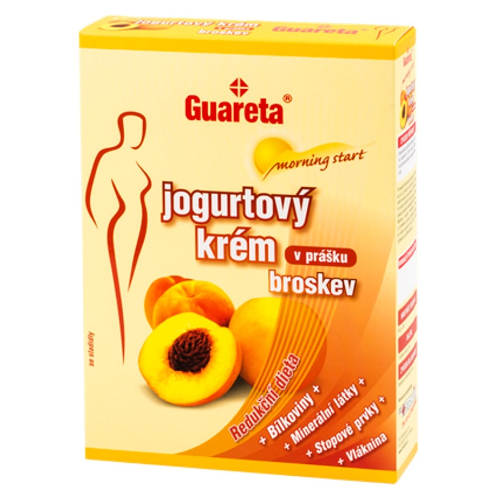 GUARETA Jogurtový krém v prášku Broskyňový 3 porcie