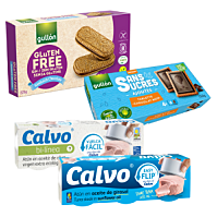 CALVO Tuniak a GULLÓN Sušienky