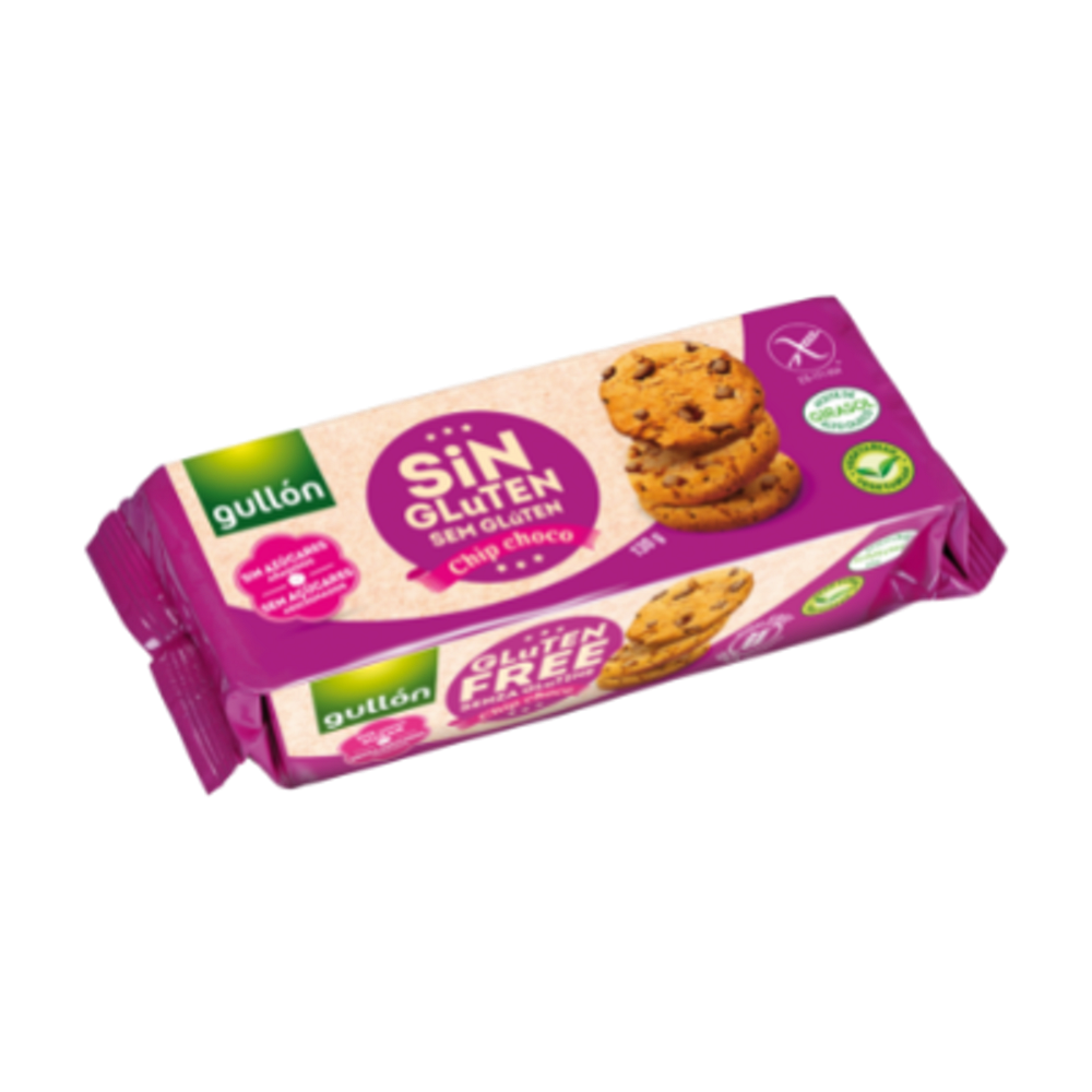 GULLÓN Chip choco sušienky s kúskami tmavej čokolády bez lepku 130 g