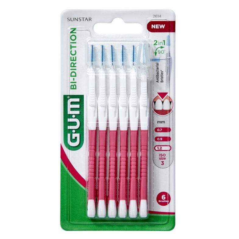 G.U.M Bi Direction Medzizubná kefka ISO3 1,2 mm 6 ks kúpite na Mojalekaren.sk
