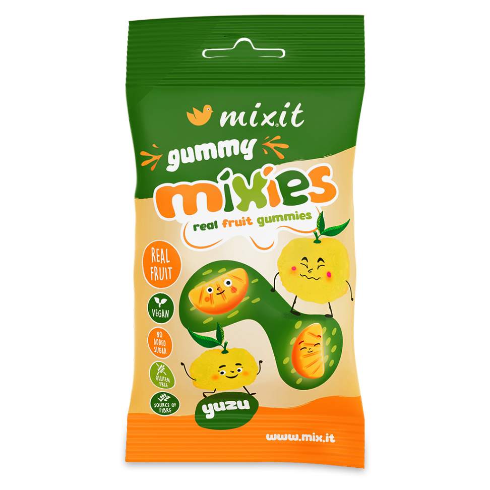 MIXIT Gummy Mixies - Yuzu - prírodné želé cukríky 35 g